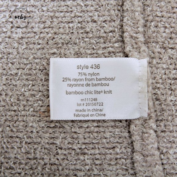 Barefoot Dreams Cozy Chic Lite Island Wrap Waterfall Open Cardigan - Picture 12 of 14